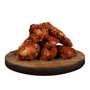 Alitas de Pollo con salsa BBQ