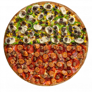 Arma tu pizza por mitades